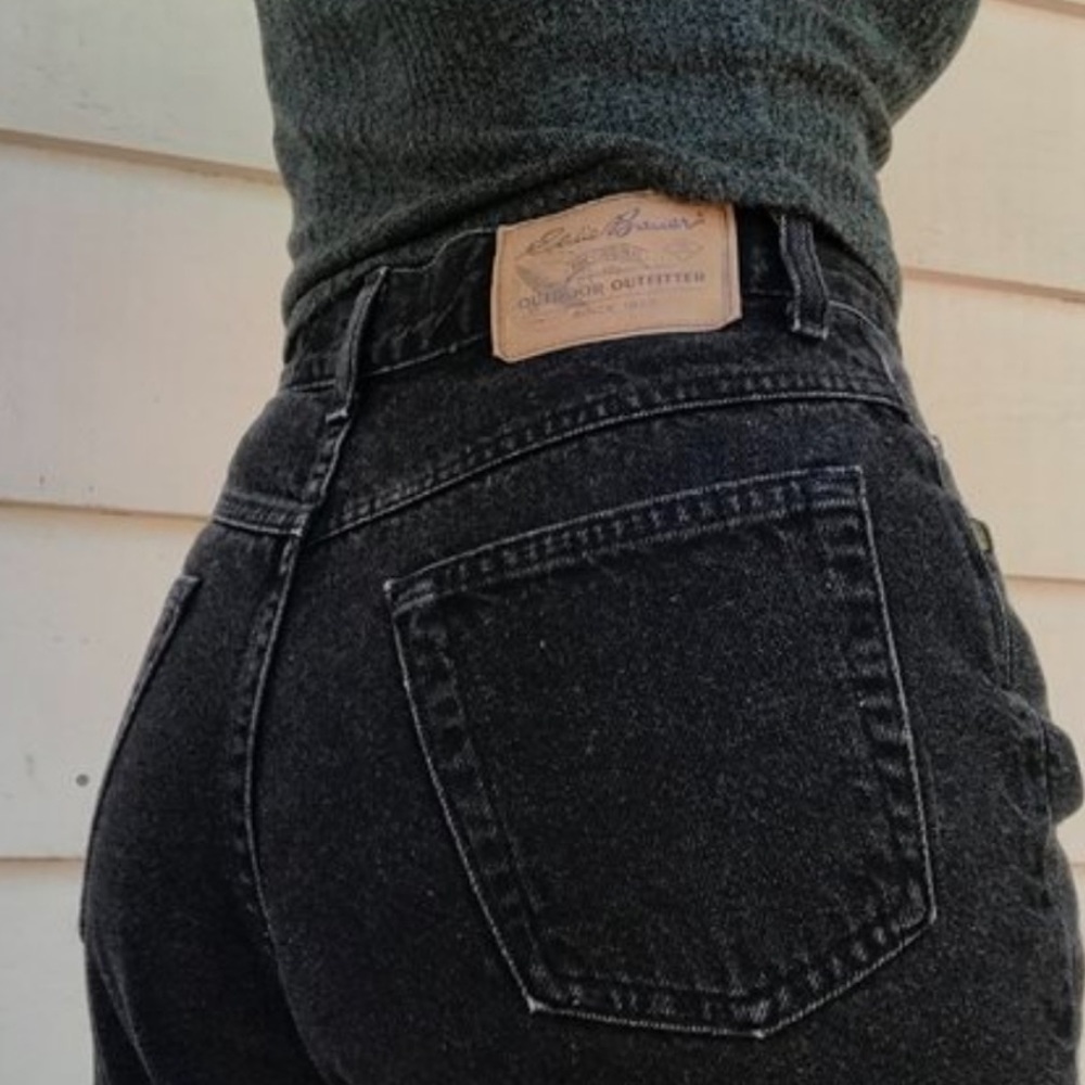 Vintage Eddie Bauer Women’s Black Loose fit Jeans